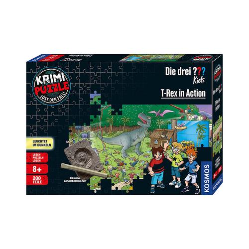 Krimi-Puzzle: Die Drei ??? Kids – T-Rex In Action 200-Teilig