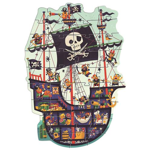 Boden-Puzzle Das Piratenschiff 36-Teilig