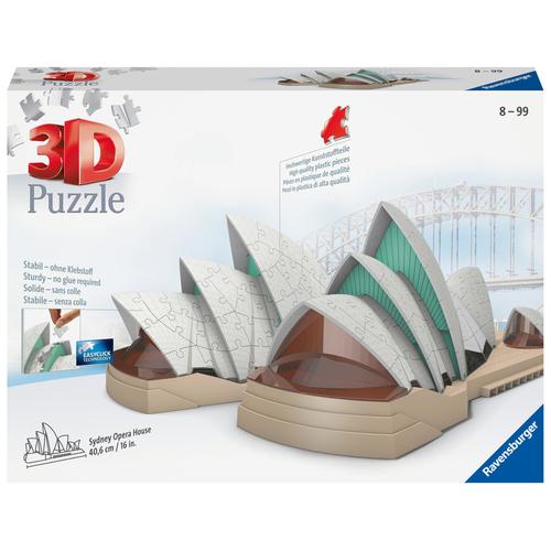 Ravensburger 3D Puzzle 11243 - Sydney Opera House - 216 Teile - Das Opernhaus Sydney Zum Selber Puzzeln Ab 8 Jahren
