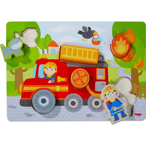 Holzpuzzle Feuerwehrauto (Kinderpuzzle)