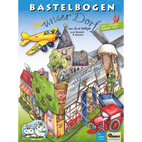 Unser Dorf Bastelbogen