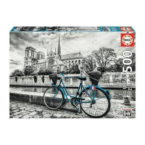 Fahrrad Vor Notre Dame 500 Teile Puzzle