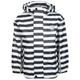 Steiff - Regenjacke Stripes Allover Mit Abnehmbarer Kapuze In Navy/Weiß, Gr.80