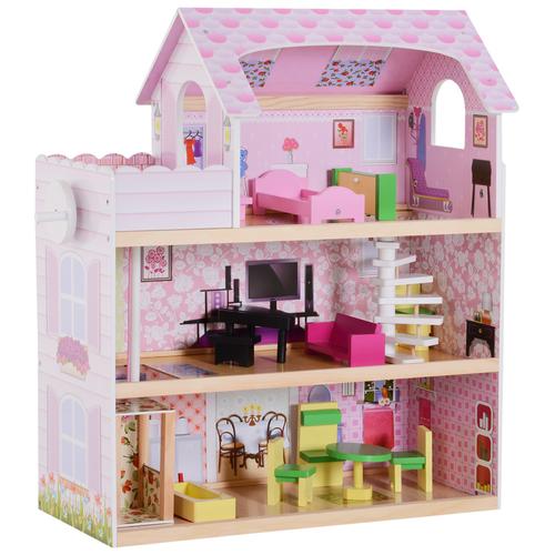 Kinder Puppenhaus mit Möbeln