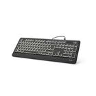 Hama Beleuchtete Tastatur "Kc-550", Kabelgebunden, Schwarz