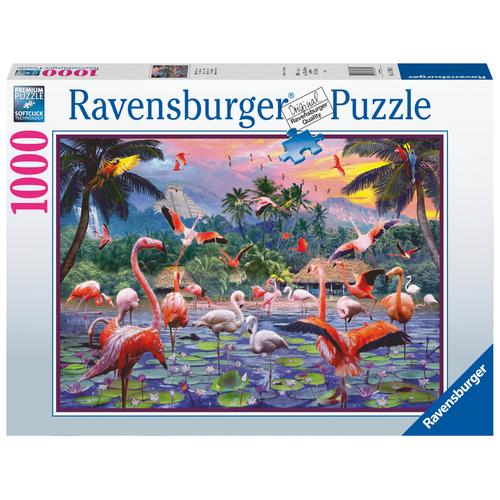 Ravensburger Puzzle - Pinke Flamingos - 1000 Teile
