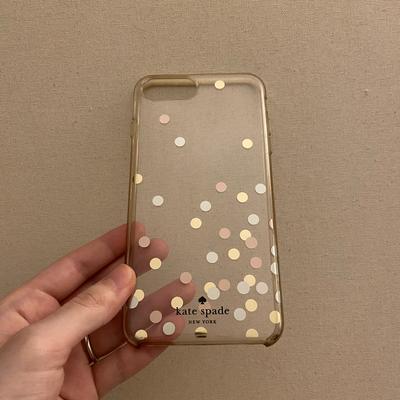 Kate Spade Cell Phones & Accessories | Kate Spade Iphone 7 Plus / Iphone 6 Plus Reflective Dots Clear Case | Color: Gold/Pink | Size: Iphone 7 Plus / Iphone 6 Plus