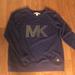 Michael Kors Tops | Michael Kors Blue Gold Stud Sweatshirt Sz S | Color: Blue/Gold | Size: S