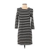 Old Navy Casual Dress - Sweater Dress: Black Stripes Dresses - Women's Size Small