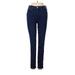 Gap Jeans - Mid/Reg Rise Skinny Leg Denim: Blue Bottoms - Women's Size 0 - Dark Wash