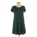 Old Navy Casual Dress - A-Line: Green Print Dresses - Women's Size X-Small