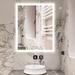 Orren Ellis 48X30 Inch LED Bathroom Mirror Backlit Light, IP44, 6000K-6500K, Energy Saving Copper-Free Silver LED Wall Vanity Mirror, | Wayfair