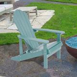 Rosecliff Heights Bergenfield Adirondack Chair Plastic/Resin in Blue | 36.6 H x 29.1 W x 29.1 D in | Wayfair 605FD14252B248CAB6CF17A4B5AAFEC6