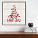 The Holiday Aisle® Valentine Gnomes VII-Love Wins by Tara Reed - Picture Frame Painting on Canvas in Gray/Red | 16 H x 16 W x 1.875 D in | Wayfair