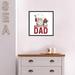 The Holiday Aisle® Father's Day Gnome Dad by Tara Reed - Picture Frame Textual Art on Canvas in Gray/Red | 16 H x 16 W x 1.875 D in | Wayfair