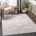 Kendal 7'10" Square Traditional Cream/Light Gray/Light Beige/Pale Pink/Plum/Light Slate/Peach Area Rug - Hauteloom