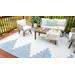 Caluya 2'7" x 12' Outdoor Farmhouse Moroccan Blue/Gray/Navy/Oatmeal/Off White/Pale Blue/Taupe/Medium Gray Outdoor Runner - Hauteloom