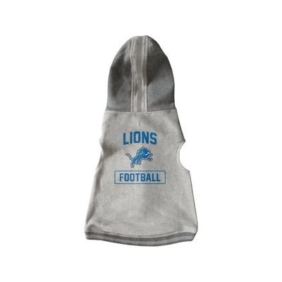 Littlearth NFL Dog & Cat Hooded Crewneck Sweater, Detroit Lions, Medium