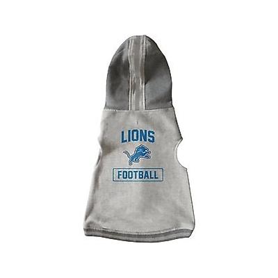 Littlearth NFL Dog & Cat Hooded Crewneck Sweater, Detroit Lions, Medium