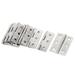 10pcs Cabinet Drawer Door Stainless Steel Hinges 1.8" Length - Silver Tone