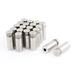 20 Pcs 12mm x 30mm Stainless Steel Frameless Standoff Clamp for Glass - Silver Tone