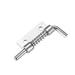 10pcs Carbon Steel Lock Bolt Spring Loaded Pin Latch 56mm Long (Right) - Silver Tone