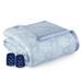 Shavel Quilted Micro Flannel® Sherpa 6-layer Heated Electric Blanket