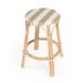 Tobias 24" Rattan Round Counter Stool