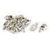 Furniture Cabinet Glass Shelves Shelf Support Pin Bracket Holder with Barb 10Pcs - Silver Tone, Clear