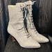 Anthropologie Shoes | Anthropologie Farylrobin Grey Wool Lace-Up Victorian/Steampunk/Granny Boots | Color: Gray | Size: 8.5