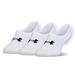 Under Armour Accessories | New Under Armour Women's Breathe Lite No Show Socks 3 Pack Pairs Medium Sz 6-9 | Color: Black/White | Size: Women's Shoe Size 6-9