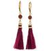 Kate Spade Jewelry | Kate Spade Swing Time Small Tassel Earrings Purple | Color: Gold/Purple | Size: Os