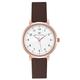 WRISTOLOGY 29 Styles Mini Numbers Watch Leather Band,Interchangeable Genuine Leather Strap,Easy to Read Petite Small Size Analog Nurse Watch with Second Hand for Women, Men, Nurses,Brown, Olivia Mini
