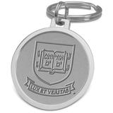 Silver Yale Bulldogs Split-Wire Key Ring