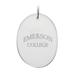 Emerson College Lions 2.75'' x 3.75'' Glass Oval Ornament