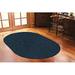 Teal Oval 9' x 12' Area Rug - Wade Logan® Analiese Collection Solid Color Indoor Outdoor Area Rugs 144.0 x 108.0 x 0.3 in blue/green/navy | Wayfair