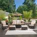 Bay Isle Home™ Grano 7 Piece Patio Rattan Sofa Seating Group w/ Cushions (Includes 2 Swivel Rocking Chairs) Synthetic Wicker/All | Wayfair