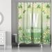 The Holiday Aisle® Glowing Clover Wreath Shower Curtain Polyester | 74 H x 71 W in | Wayfair 91D7C7CBDA004A0D95D78F938CB3FEBE