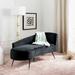 Everly Quinn Parisian Settee Velvet in Black | 28 H x 58 W x 27 D in | Wayfair 944CD31081004053975B7DFCB55519FD