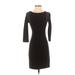 H&M Casual Dress - Sheath: Black Solid Dresses - Women's Size X-Small