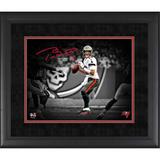 Tom Brady Tampa Bay Buccaneers Facsimile Signature Framed 11" x 14" Spotlight Photograph