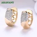 Aravant-Boucles d'oreilles créoles rondes en argent 925 et or 18 carats pour femme petit cercle
