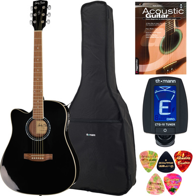 Harley Benton HBD120CEBK LH Bundle English