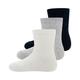 ewers - Socken Ewers No. 205141 Uni 3Er Pack In Marine/Grau/Latte, Gr.16/17