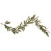 5' x 10" White Berry and Frosted Pine Christmas Garland, Unlit - Green