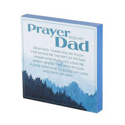 Prayer For My Dad Tabletop Sign, Father's Day, Home Decor, 1 Piece