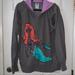 Disney Tops | Disney Store Little Memaid Ariel Full Zip Hoodie Sweatshirt Jacket Size Xl | Color: Gray/Green | Size: Xl