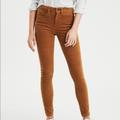 American Eagle Outfitters Pants & Jumpsuits | American Eagle Velvet Skinny Pant / Cognac | Color: Brown/Tan | Size: 0