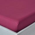 HOMESCAPES Plum Purple Extra Deep Fitted Sheet (18”) Super King 200 TC 400 Thread Count Equivalent Pure Egyptian Cotton Bed Sheet with Fully Elasticated Skirt