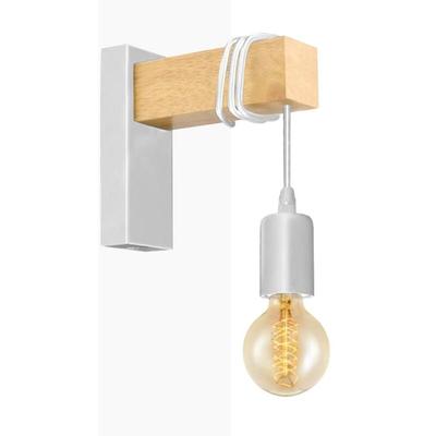 Barcelona Led - Rustikale Wandleuchter aus Holz 'ruder'. Image